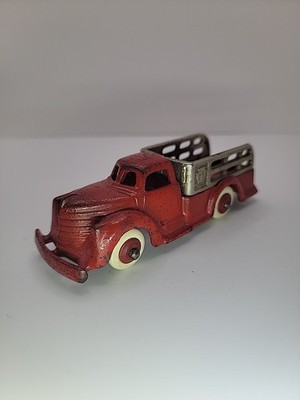 Vintage 1930's Hubley  Cast Iron Stake Truck 5''