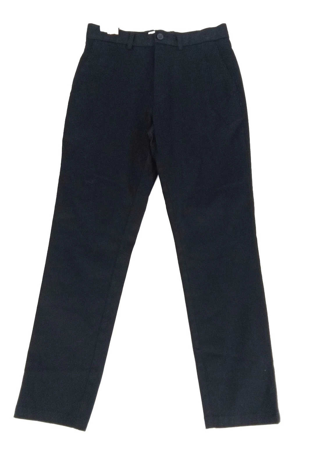 Autograph Men's Chinos Trousers Black Slim Fit Stretch Pocket Belt Loop Zip New