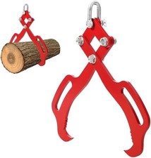 18inch Log Lifting Tongs 2 Claw Solid Steel Log Grapple Swivel Log Tools