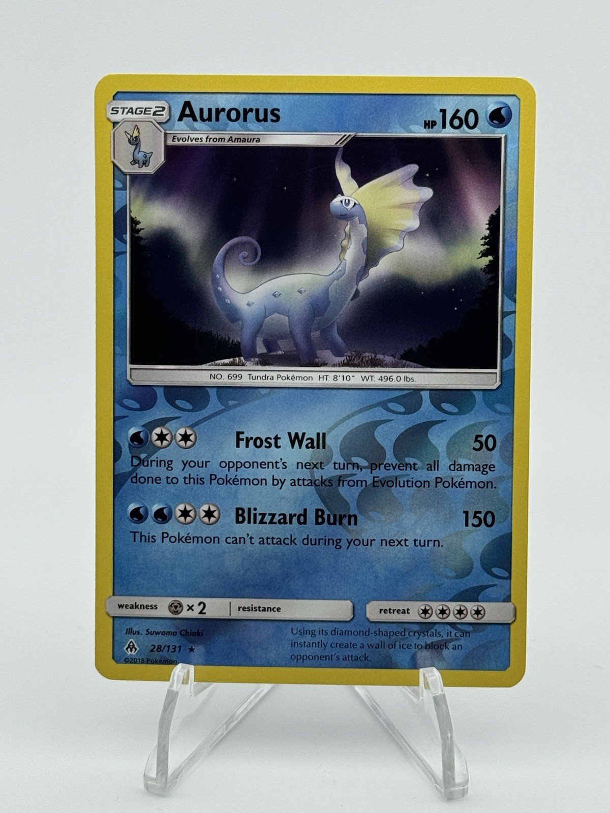 AURORUS REVERSE HOLO FORBIDDEN LIGHT 28/131 NM Pokemon Card TCG