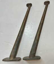 Pair of Large Vintage/Antique Brass/Bronze Wall Hooks Horse tack farm country