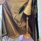 Vintage Velvet Cape Silk EMBROIDERED Heavy Ren Faire Renaissance Forest Fairy — photo 9