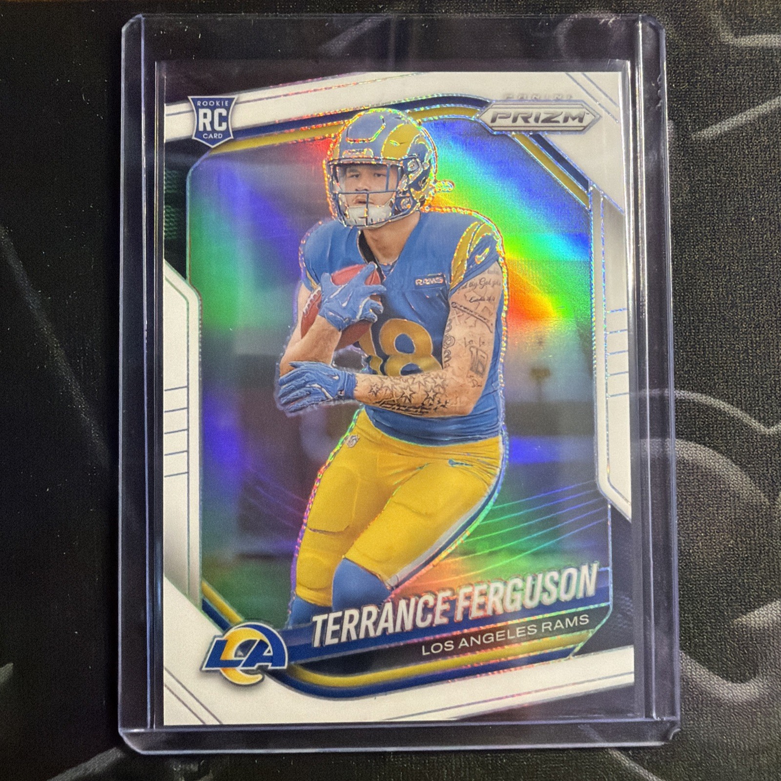 2025 Prizm #379 Terrance Ferguson White Prizm 05/35 RC Rams