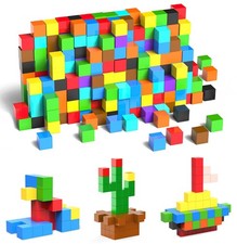 100PCS Magnetic Building Blocks STEM Montessori Toys for Toddlers 3-8