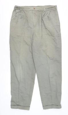 Graue Chinohose Herren UK Größe 36 Cotton Traders klassische Passform