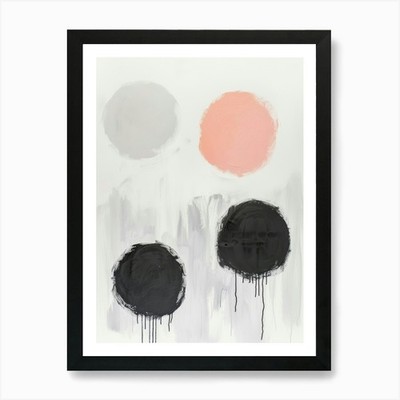 ''Drei Kreise'' 2 Kunstdruck gerahmt Wandbild Poster Leinwanddruck Bild