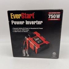 EverStart 750 Watts Vehicle Power Inverter Converter 12V DC to 110V AC