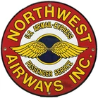 VINTAGE NORTHWEST AIRWAYS INC PORCELAIN SIGN POST OFFICE USPS PLANE GAS OIL MAIL