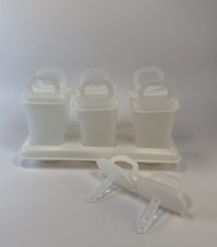 Vintage Tupperware 6 ct Popsicle Mold With Tray 2 Extra Sticks