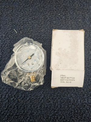 #ad #ad QTY 3 2quot; Dial 1 8 NPT Bottom Analog Pressure Gauge 300 PSI BAR KPA 2028L 300B $41.55