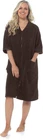 Ladies Terry Towelling Zip Through Bathrobe 100% Cotton Dressing Gown