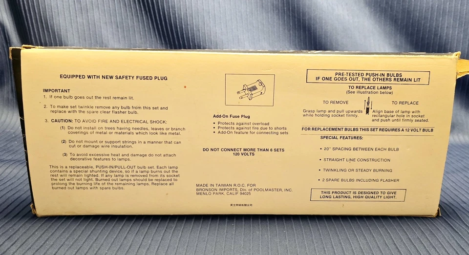 Vtg. Bronson 10 Candle Lights - Twinkling Or Steady Burning - Image 3 of 4