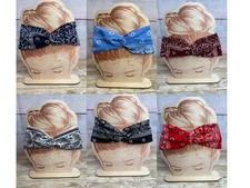 BANDANA  PRINT  STRETCHY  HEADBANDS