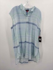 Pre-Owned Vince Camuto Blue Size Large Tunic Blouse