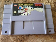 Tecmo Super Bowl Super Nintendo SNES Authentic Working Free Fast Shipping 