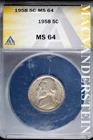 1958-P Jefferson Nickel — photo from another recent sale