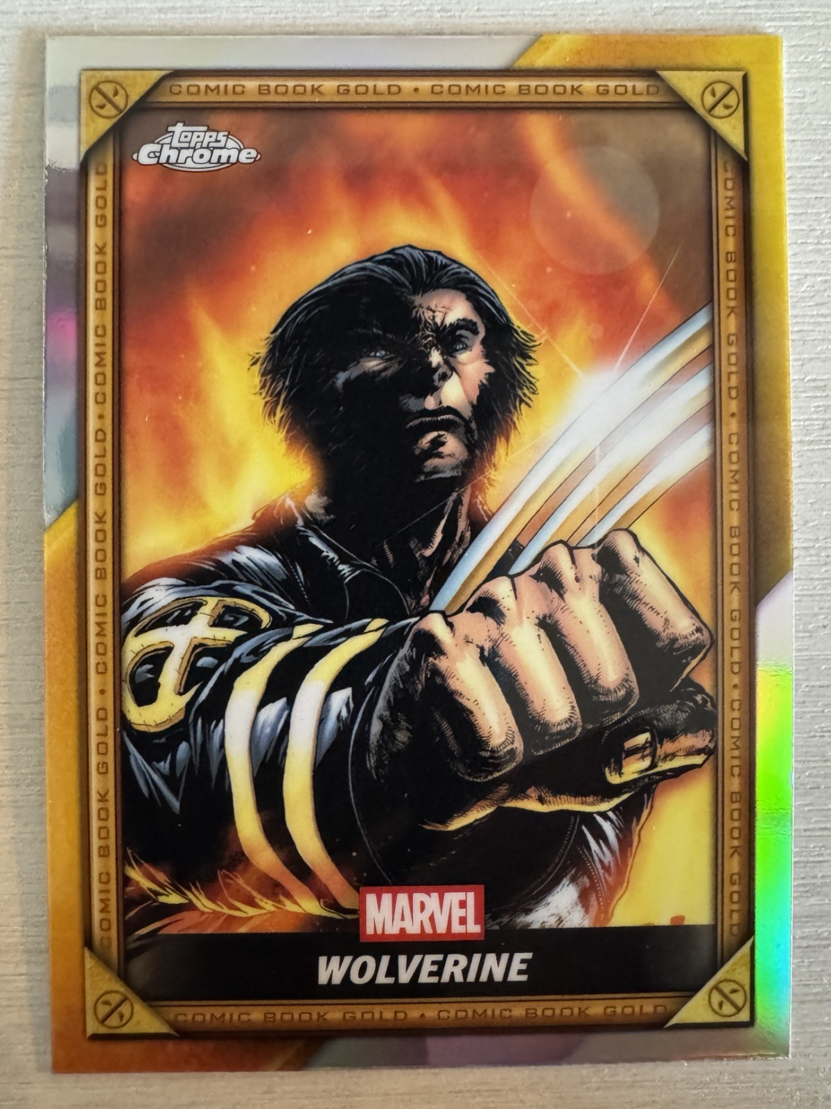 2025 Topps Chrome Deadpool CB-6 Comic Book Gold Wolverine Uncanny X-Men #434
