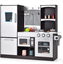 Topbuy Wooden Kitchen Cooking Toy Chef's Pretend Play Set for Kids