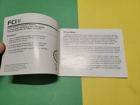 Exodus Ultima  Nintendo NES Vintage Manual / Instruction Booklet  1988