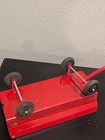 (2)Vintage ERTL Red Farm Tractor Wagon Grain Trailer Metal Toy Wagon Made in USA — photo 9