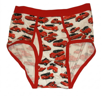 Men's Pattern / Cartoon / Colored Waistband Adult Briefs Underwear S, M, L, XL