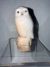 Royal Copenhagen Porcelain Owl Bird Figurine - Made in Denmark - 3.5" FREE SHIP