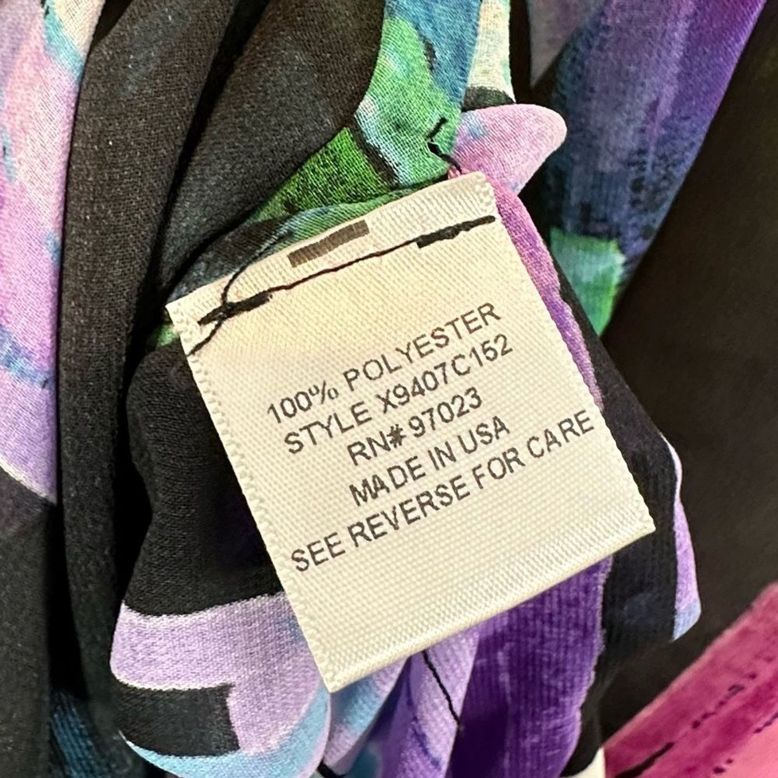 Multicolor sheer blouse size medium - image 7