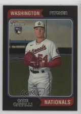 2023 Topps Heritage Chrome Black 5/74 Cade Cavalli #188 w5p