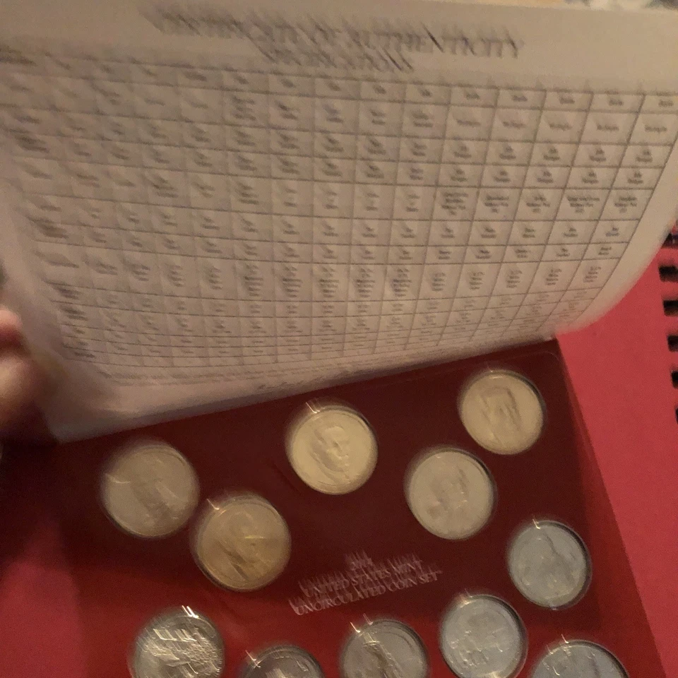 2014 P & D U.S. Mint Uncirculated Set 28 Coins Cu-Ni-Zn Clad w/ OGP & COA - Image 4 of 4