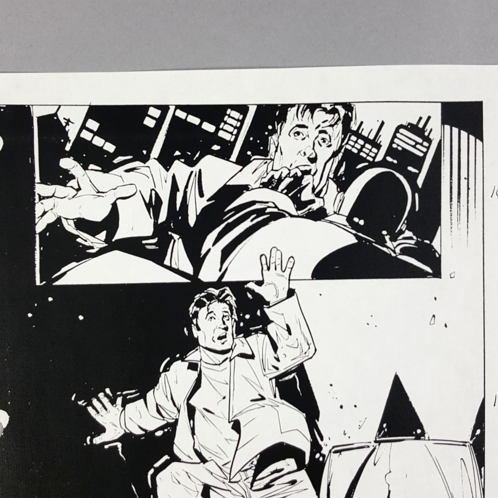 Image 3 of The Matrix Production Used Storyboard - Morpheus Pushes Neo Out, Movie Prop COA