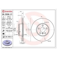2x Bremsscheibe vorne für BMW 2-er G42 3-er G20 G21 4-er G22 G23 Gran | 2625203