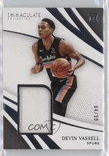 2020 Panini Immaculate Remarkable Rookie Jerseys /99 Devin Vassell #RRJ-DVV RC