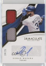 2018 Panini Immaculate Dual Material 24/25 Nomar Mazara #DMA-NM Auto 8k4