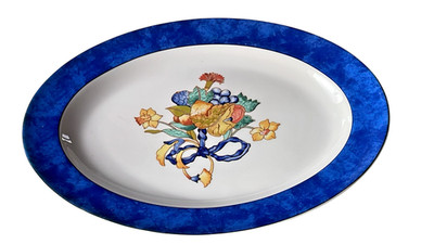 Ovale Platte ca. 33,5 x 26,5 cm  Bernardaud Limoges Borghese