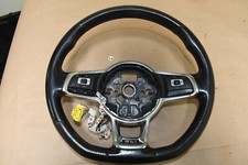 15-18 Vw Jetta Gli Flat Bottom Sport Steering Wheel Red Stitch 5c0419091 E7 R