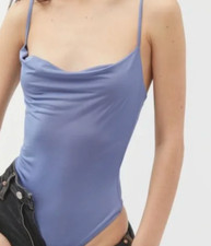 Out From Under Urban Outfitters Cowl Neck Lavender Bodysuit Size M