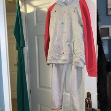 Girls Joules grey tracksuit bottoms & hoodie age 11-12 years