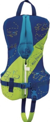 Full Throttle Boys Infant Rapid Dry PFD Green Blue Planes 14220040000015