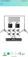 Neewer Photo Studio Backdrop Support System Clamps Sandbags and Carrying Bag