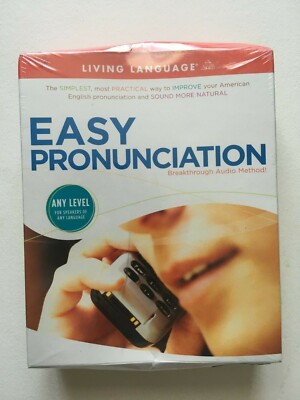 Easy  Pronunciation - ANY LEVEL FOR SPEAKERS (ESL) by Living Language NEW/SEALED
