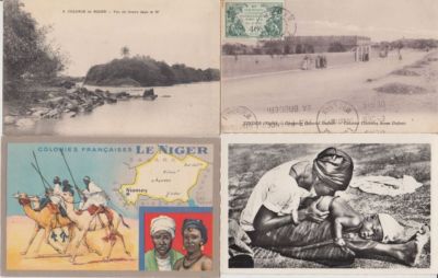 Niger 13 Vintage AFRIKA Postkarten vor 1940 mit BESSER (L2838)