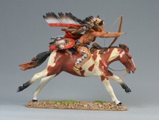 TEAM MINIATURES AMERICAN INDIANS IDA6031 SIOUX WARRIOR ON HORSE SHOOTING BOW