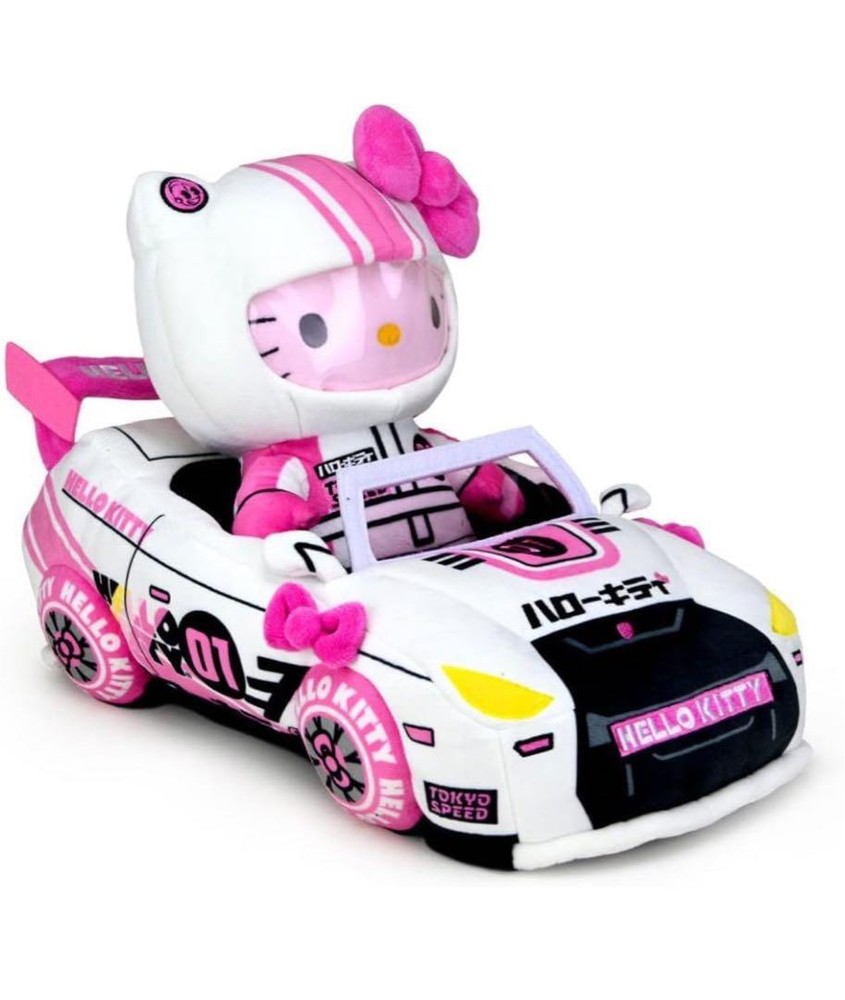Hello Kitty Kidrobot Friends Tokyo Speed Racing Car Plush Toy