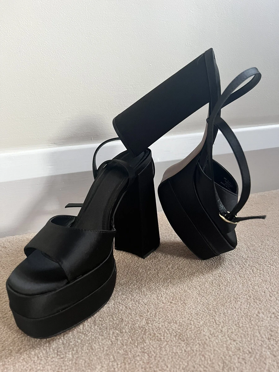 Satin platform outlet shoes