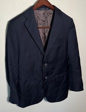 SuitSupply Navy Blue REDA Italian Wool 2Btn Jacket Blazer Mens US 40 Short Slim