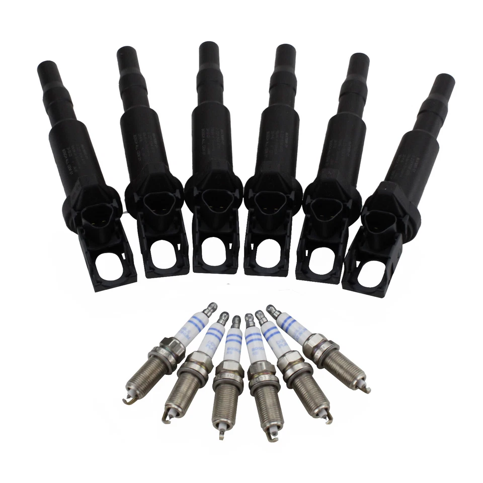 Kit de 6 bobinas de encendido y 6 bujías OEm BOSCH para BMW Serie 1 3 5 x3 x5 z4 Foto 3 de 4