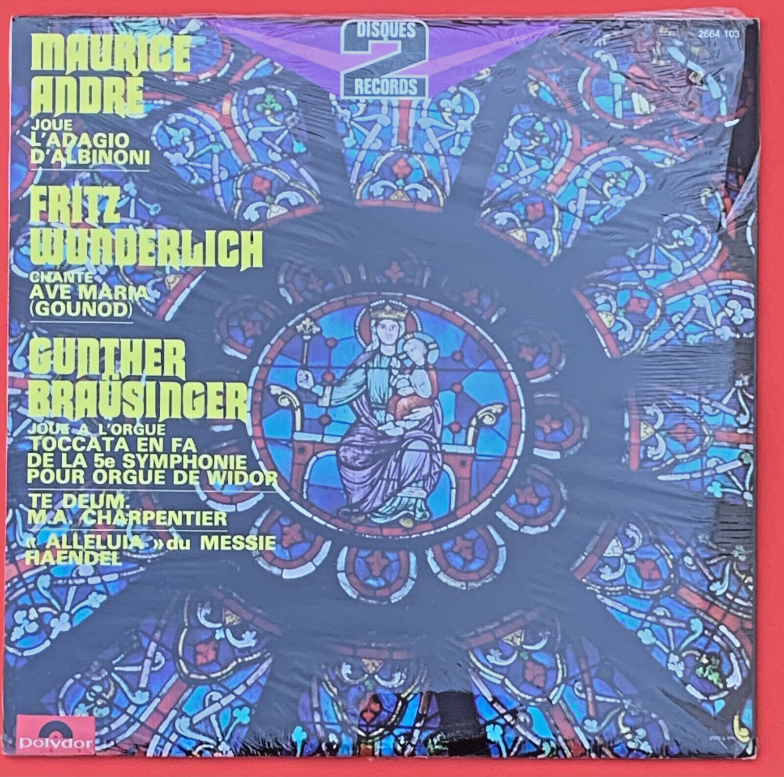 SEALED!! Maurice André Joue L'Adagio D'Albinoni Fritz Wunderlich 1970 LP NEW!!