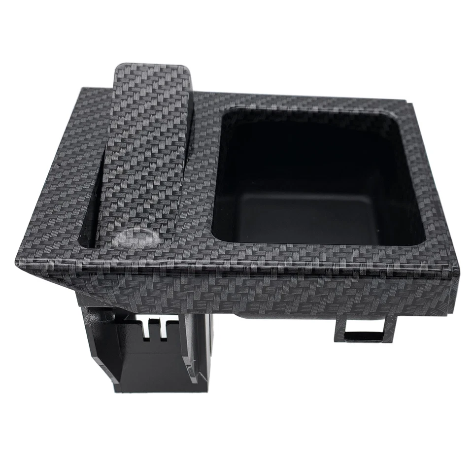 Caja de almacenamiento porta monedas consola central de fibra de carbono para BMW E46 325i 1999-06 Foto 4 de 4