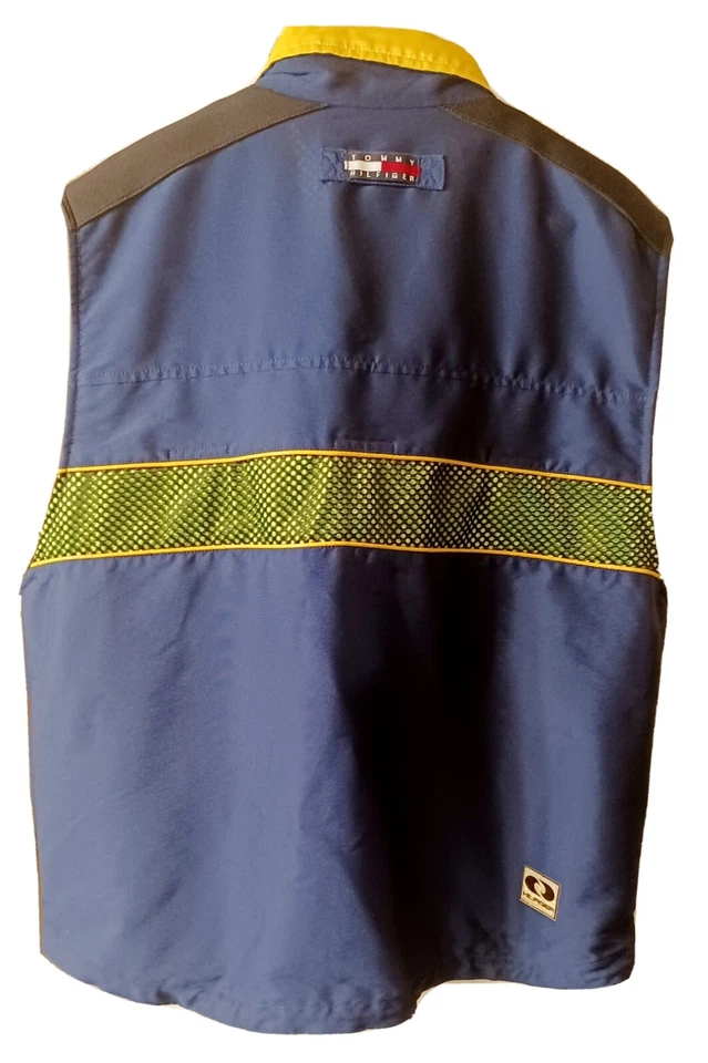 TOMMY HILFIGER SAILING GEAR Chaleco Deportivo Hombre Talla L Años 90 De Colección Muy Raro Foto 3 de 4