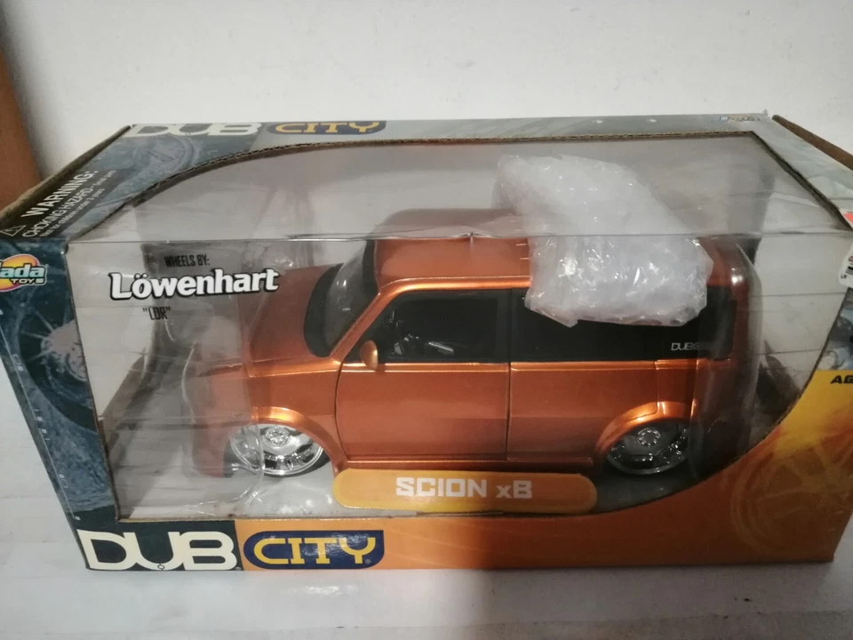Scion xB orange with Lowenhart wheels 1/24 1 24 JADA TOYS DUB CITY §§ - Immagine 4 di 4